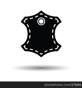 Leather sign icon. White background with shadow design. Vector illustration.