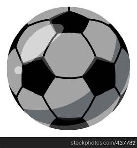 Leather soccer ball icon. Cartoon illustration of leather soccer ball vector icon for web. Leather soccer ball icon, cartoon style