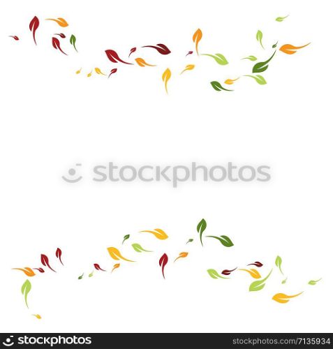 leaves background pattern set vector illustration