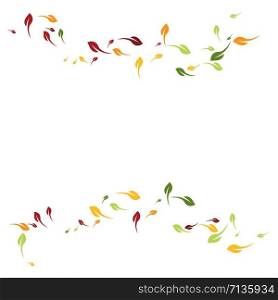 leaves background pattern set vector illustration