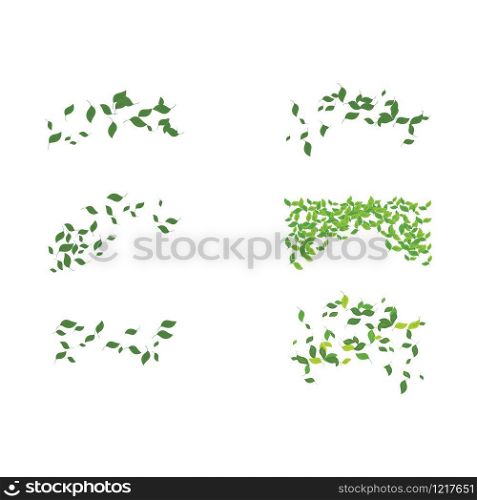 Leaves background pattern vector illustration