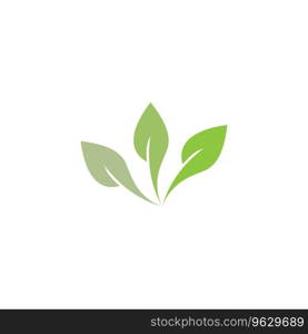 Leaves icon vector isolated on white background