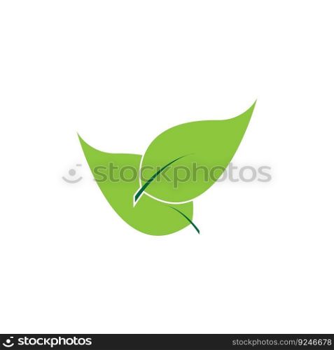 Leaves icon vector set isolated on white background