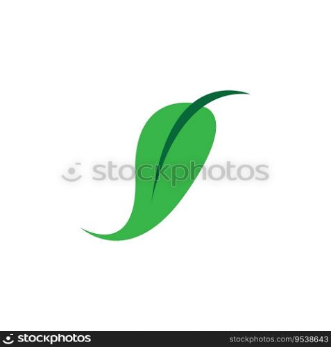 Leaves icon vector set isolated on white background