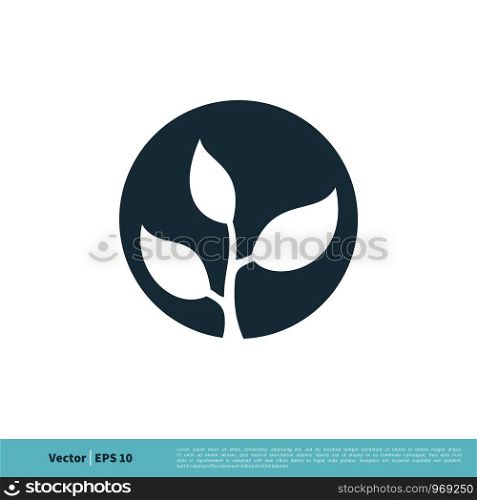 Leaves Nature Icon Vector Logo Template Illustration Design. Vector EPS 10.