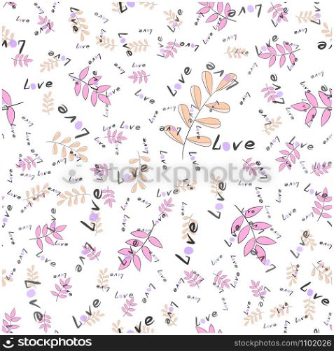 Leaves pattern.For fabric, baby clothes, background, textile, wrapping paper and other decoration. Vector seamless pattern EPS 10. Leaves pattern. For fabric, baby clothes, background, textile, wrapping paper and other decoration. Repeating editable vector pattern. EPS 10