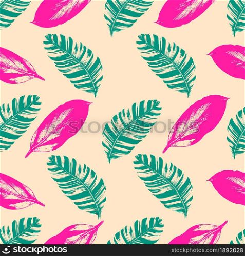 leaves repeat pattern template. seamless textile background template