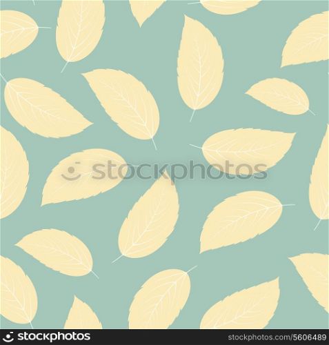 Leaves Seamless Pattern Background Vector Illustration. EPS10