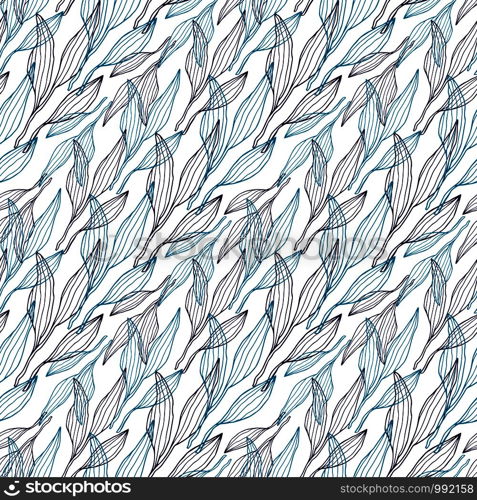 Leaves seamless pattern. Nature repeating background. Floral pattern for wrapping, textile, wallpaper design. Leaves seamless pattern. Nature repeating background. Floral pattern for wrapping, textile, wallpaper design.