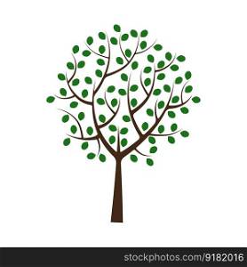 leaves tree green. Simple graphic. Vector illustration. EPS 10.. leaves tree green. Simple graphic. Vector illustration.