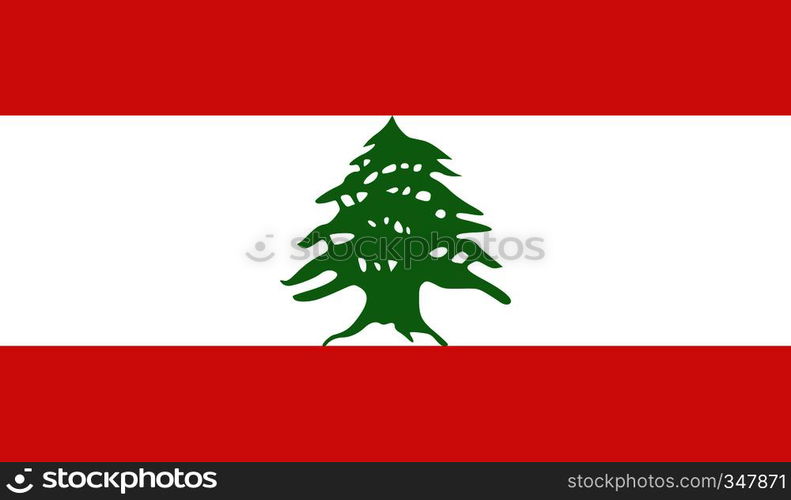 Lebanon flag image for any design in simple style. Lebanon flag image