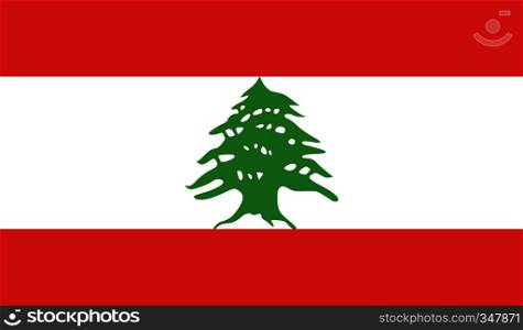 Lebanon flag image for any design in simple style. Lebanon flag image