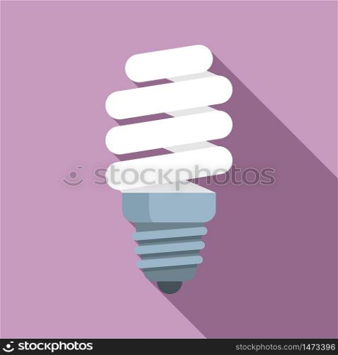 Led bulb icon. Flat illustration of led bulb vector icon for web design. Led bulb icon, flat style