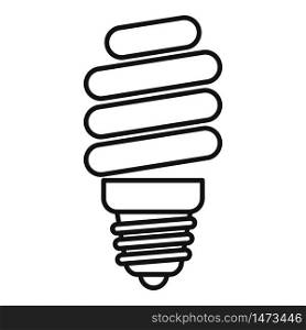 Led bulb icon. Outline led bulb vector icon for web design isolated on white background. Led bulb icon, outline style
