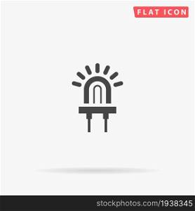 Led Diod flat vector icon. Hand drawn style design illustrations.. Led Diod flat vector icon