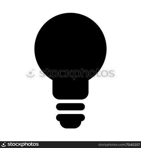 Led electric bulb, icon on isolated background