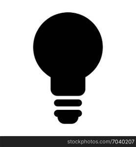 Led electric bulb, icon on isolated background