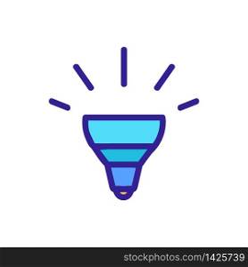 led light bulb icon vector. led light bulb sign. color symbol illustration. led light bulb icon vector outline illustration
