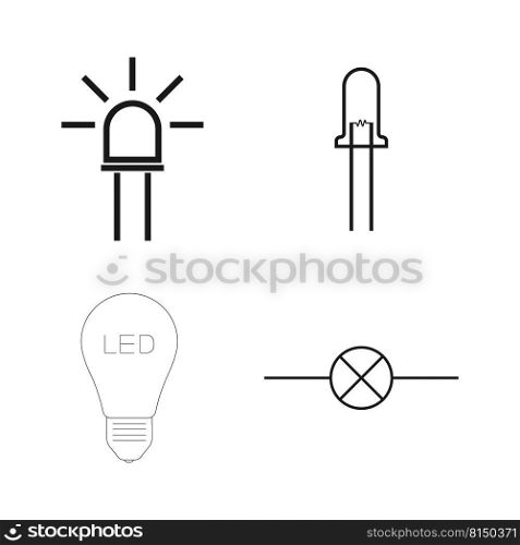 led light icon vector illustration design