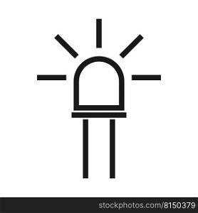 led light icon vector illustration design