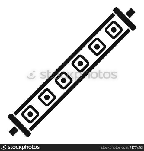 Led strip chip icon simple vector. Diode light. Stripe tape. Led strip chip icon simple vector. Diode light