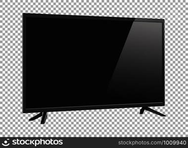 LED television screen on background vector