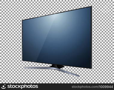 LED television screen on background vector
