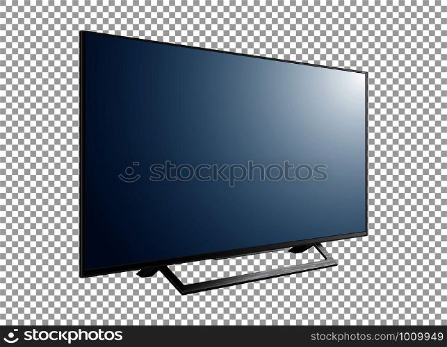 LED television screen on background vector