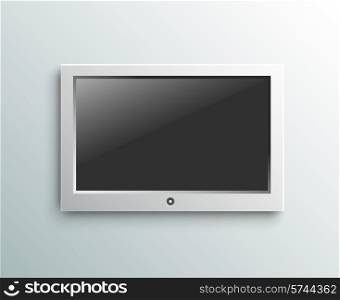 Led tv hanging monitor on the wall background