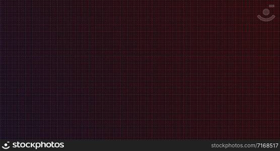 LED video pixel wall. Texture screen dotted background. Vector geometric pattern. Multicolor abstract background. Abstract technology background. EPS 10