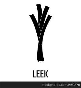 Leek icon. Simple illustration of leek vector icon for web. Leek icon, simple style.