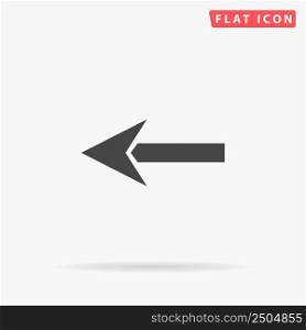 Left Arrow flat vector icon. Hand drawn style design illustrations.. Left Arrow flat vector icon