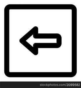 Left direction arrow for a hospital navigation layout