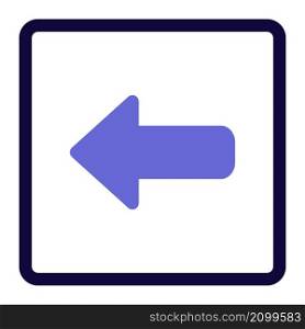Left direction arrow for a hospital navigation layout