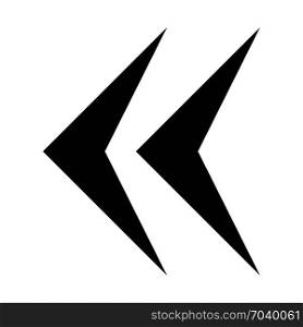 left direction arrows, icon on isolated background