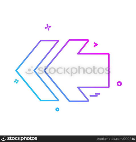 Left icon design vector