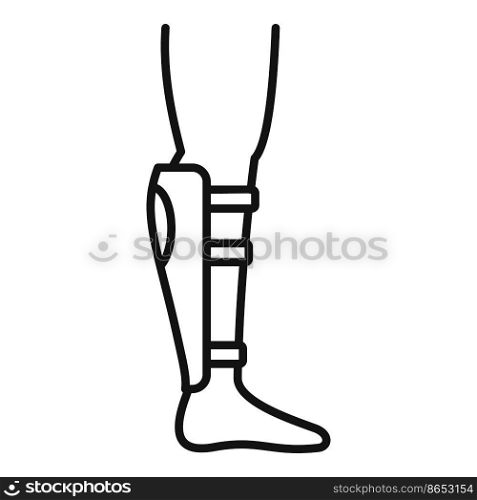 Leg physical therapist icon outline vector. Doctor therapy. Rehab care. Leg physical therapist icon outline vector. Doctor therapy