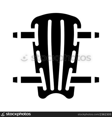 leg protection glyph icon vector. leg protection sign. isolated contour symbol black illustration. leg protection glyph icon vector illustration