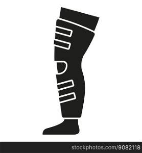 Leg treatment icon simple vector. Medical disease. Doctor inflammation. Leg treatment icon simple vector. Medical disease