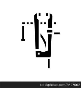 leg vice glyph icon vector. leg vice sign. isolated symbol illustration. leg vice glyph icon vector illustration