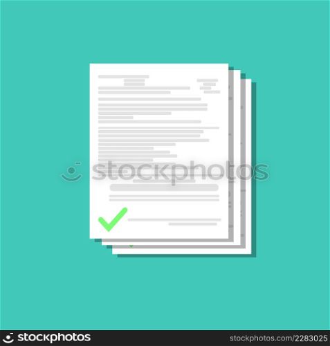 Legal document, paper contract with signature. Successful transaction approved.. Legal document, paper contract with signature. Successful transaction approved