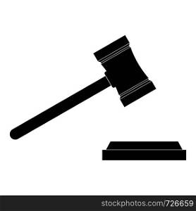 Legal gavel icon. Simple illustration of legal gavel vector icon for web. Legal gavel icon, simple style