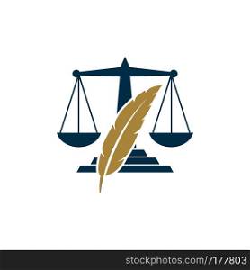 Legal, Law, Attorney Logo Template Illustration Design. Vector EPS 10.