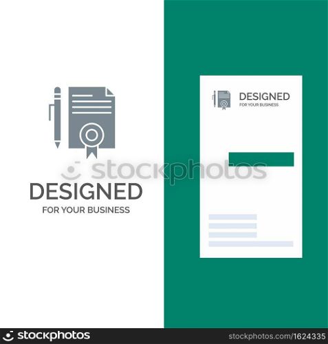 Legal, Legal Documents, Document, Documents, Page Grey Logo Design and Business Card Template