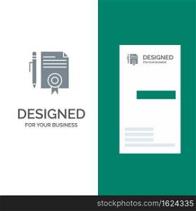 Legal, Legal Documents, Document, Documents, Page Grey Logo Design and Business Card Template