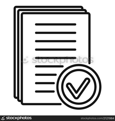 Legal standard icon outline vector. Quality compliance. Law process. Legal standard icon outline vector. Quality compliance