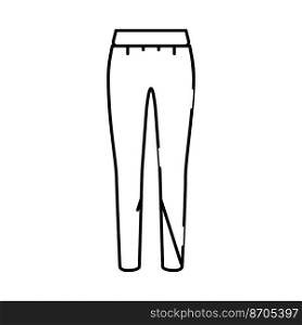 leggings pants apparel line icon vector. leggings pants apparel sign. isolated contour symbol black illustration. leggings pants apparel line icon vector illustration