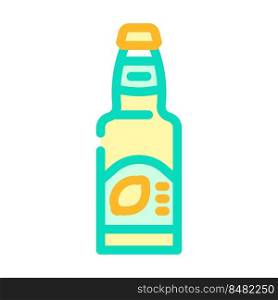 lemon beer color icon vector. lemon beer sign. isolated symbol illustration. lemon beer color icon vector illustration