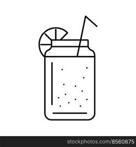lemon beverage drink line icon vector. lemon beverage drink sign. isolated contour symbol black illustration. lemon beverage drink line icon vector illustration
