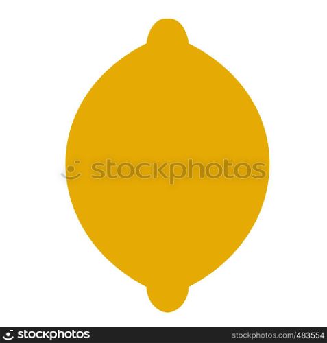 Lemon flat icon isolated on white background. Lemon flat icon